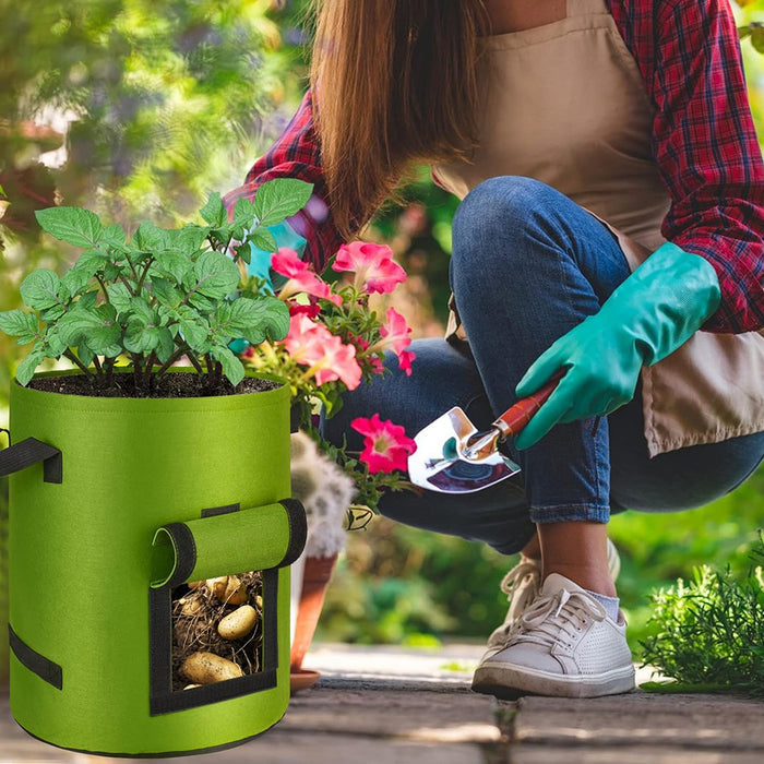 10 Gallon Potato Grow Container with Side Window - Available in 2 Quantity and 3 Colors