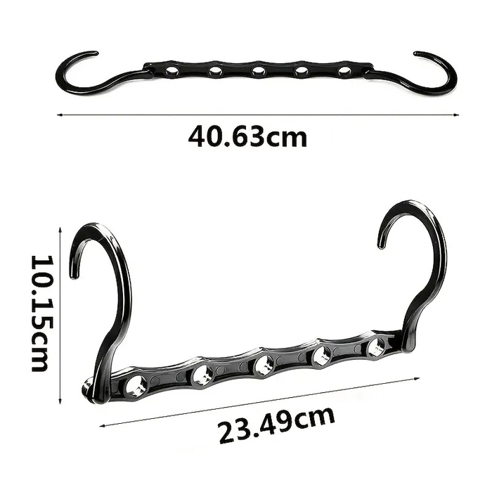 10 Pcs Space Saving Magic Hangers Plastic Clothes Organizer For Small Closet