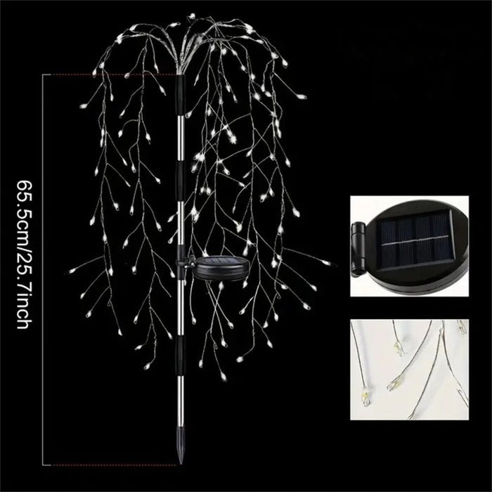 100 LED Solar Fireworks Lights for Patio & Garden