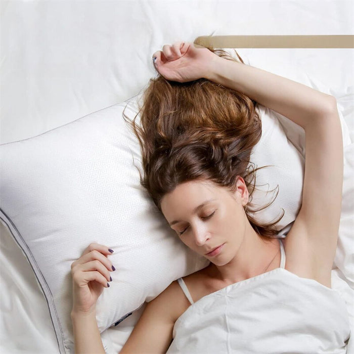 1/2 Pack High Resilience Pillows with Breathable Washable Pillowcases