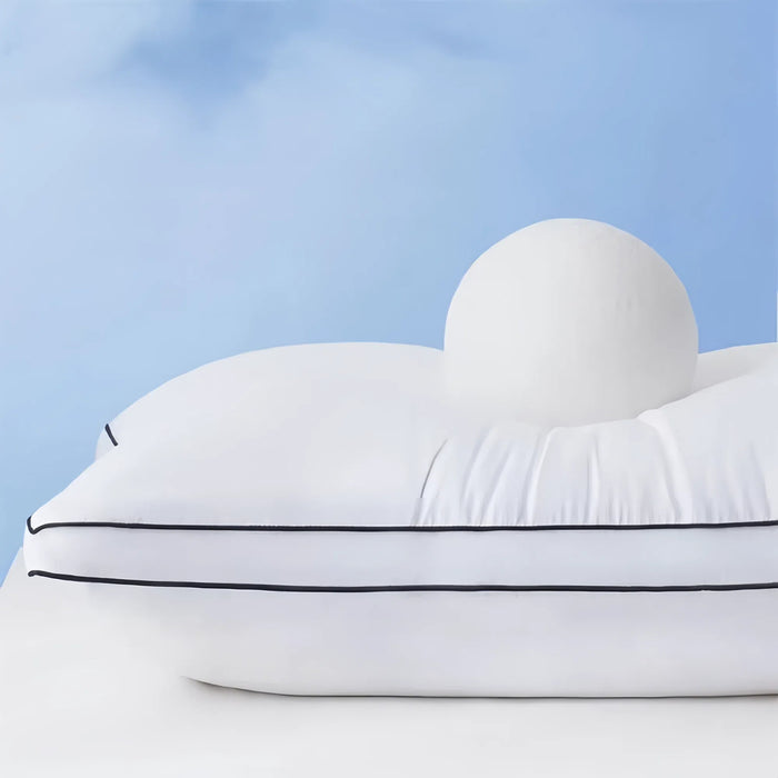 1/2 Pack High Resilience Pillows with Breathable Washable Pillowcases
