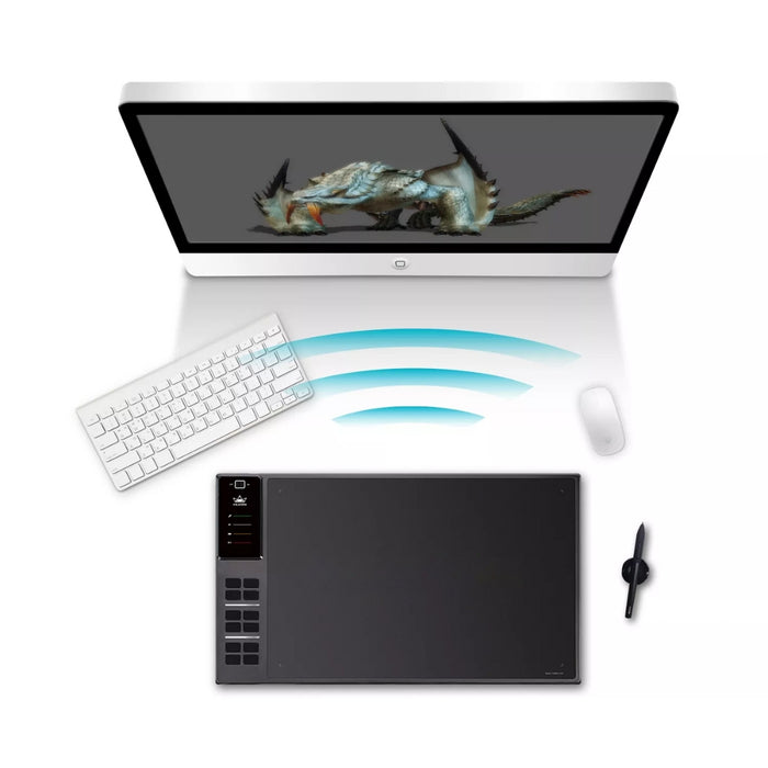 14 Inch Wireless Graphics Tablet WH1409 8192 Pressure Levels Drawing Tablet