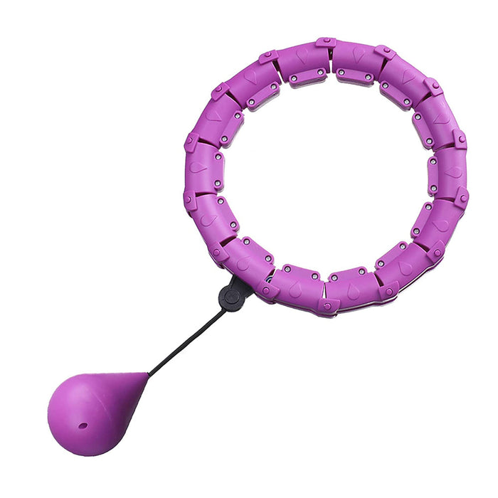 24 Knots Fitness Smart Hula Hoop Detachable Weighted Hoops