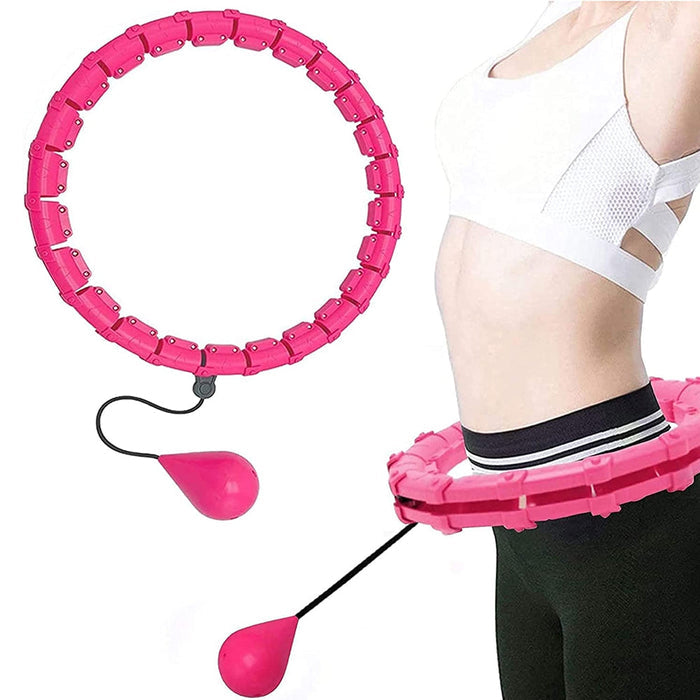 24 Knots Fitness Smart Hula Hoop Detachable Weighted Hoops