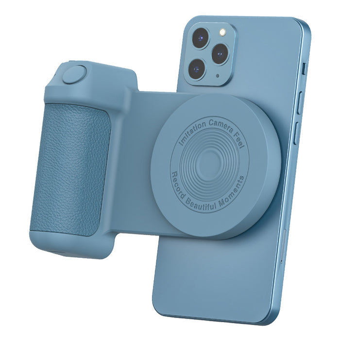 3 in 1 Grip Magnetic Camera Handle Bluetooth Bracket Anti-Shake Handle Photo Stand - USB Rechargeable