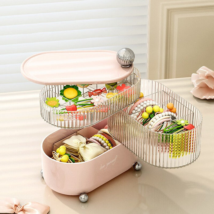 3 Layers Rotating Jewelry Storage Box