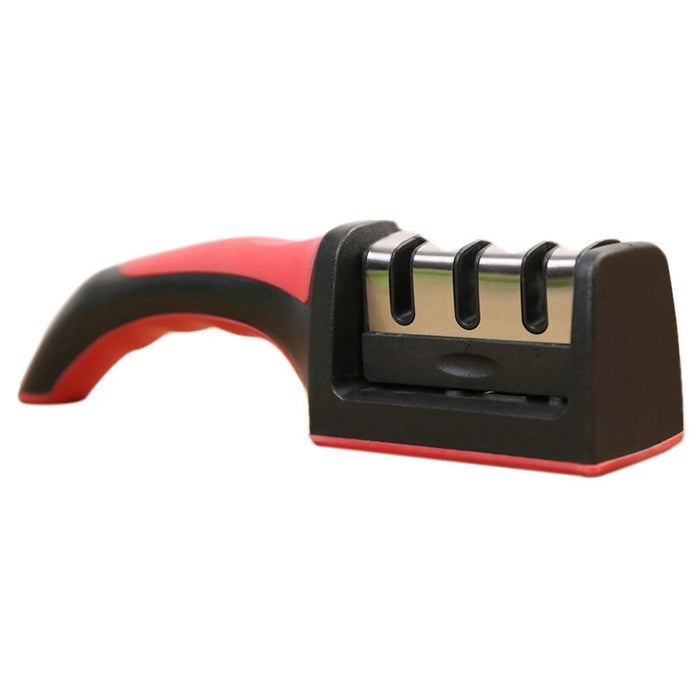 3 Levels Multipurpose Manual Kitchen Knife Sharpening Tool