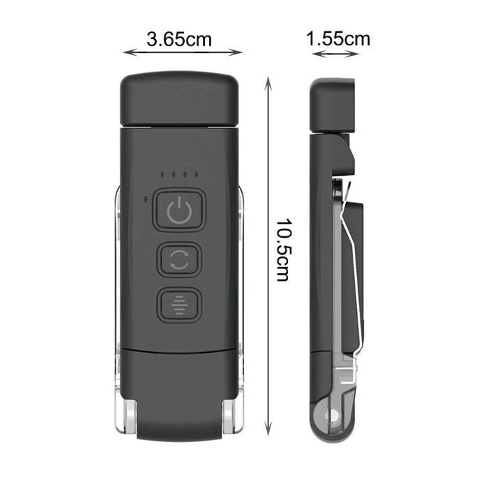 3 Modes 5 Brightness LED Clip on Reading Lamp- USB Rechargeable