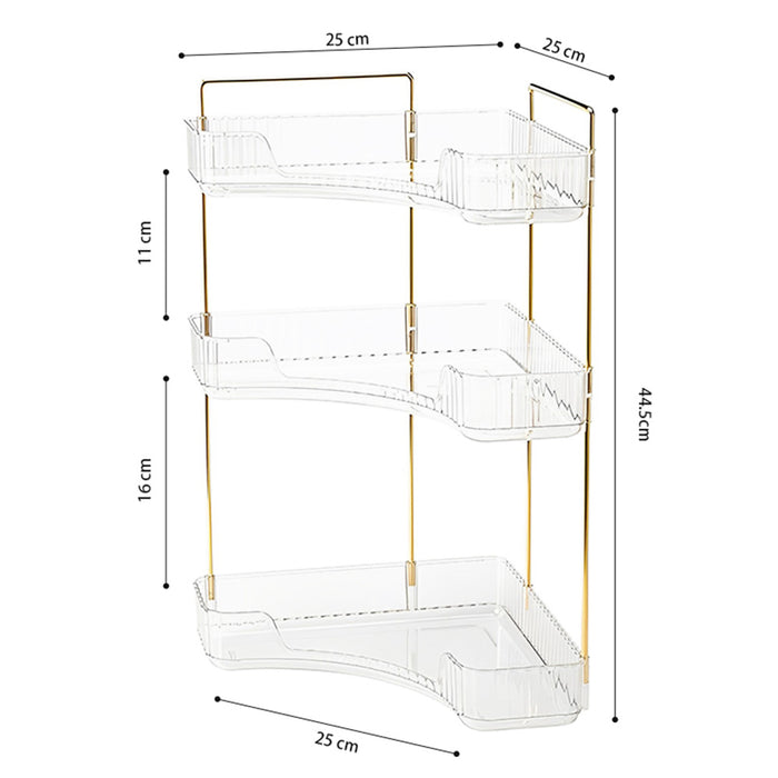 STORFEX 3-Tier Corner Bathroom Counter Organizer
