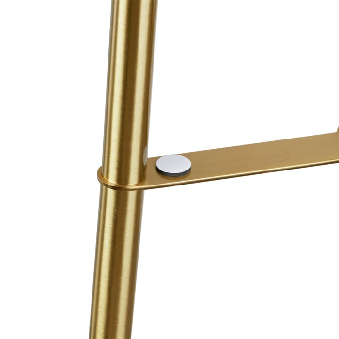 Tall Floor Lamp with 3-Tier Marble Shelves