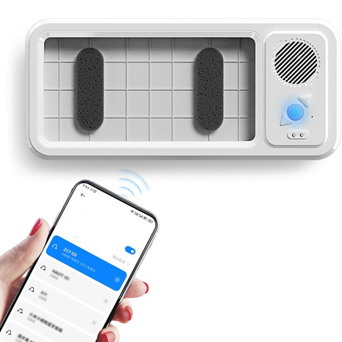 Rotating Waterproof Wall Mounted Phone Holder- USB Rechargeable