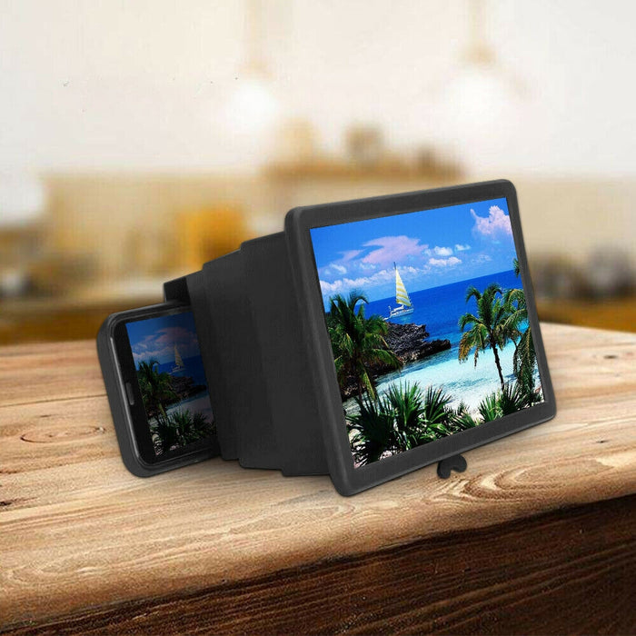 3D Mobile Phone Screen Magnifier Video Amplifier for Smartphone Stand