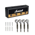 4 Slots Retro Theme Guitar Amplifier Plug Wall Mounted Key Holder Set