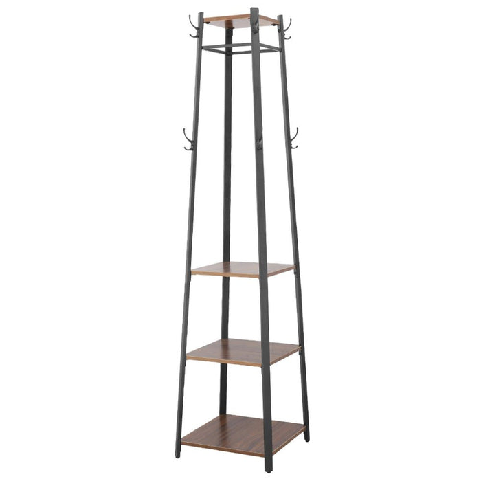 4-Tier Metal Coat Rack with 8 Hooks