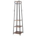 4-Tier Metal Coat Rack with 8 Hooks