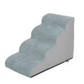 4-Tier Foam Dog Steps Pet Stairs Ramp for Beds and Couches