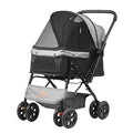 4-Wheel Pet Stroller for Dogs and Cats Perfect for Travel Exercise and Everyday Use