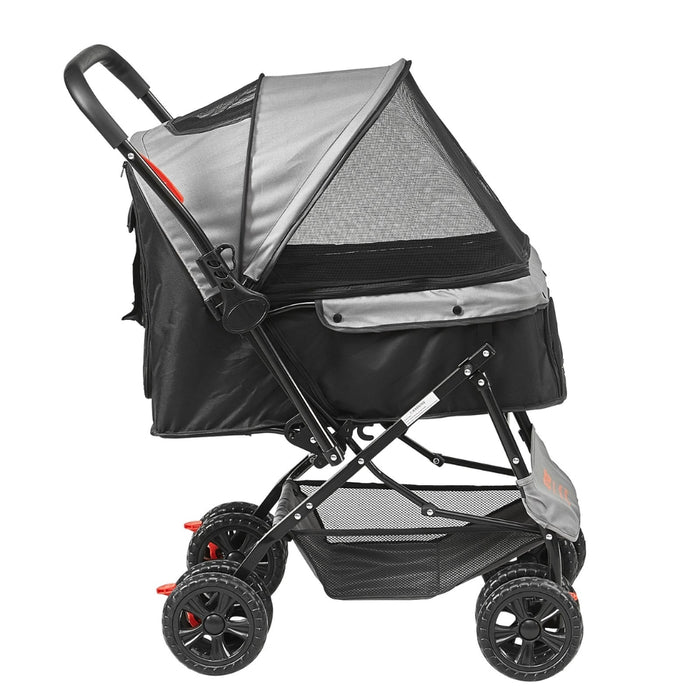 4-Wheel Pet Stroller for Dogs and Cats Perfect for Travel Exercise and Everyday Use