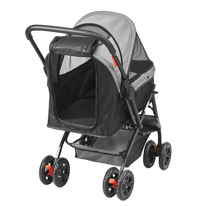 4-Wheel Pet Stroller for Dogs and Cats Perfect for Travel Exercise and Everyday Use