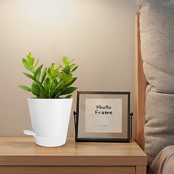 GREENHAVEN Self Watering Planters with Drainage Hole - Set of 5