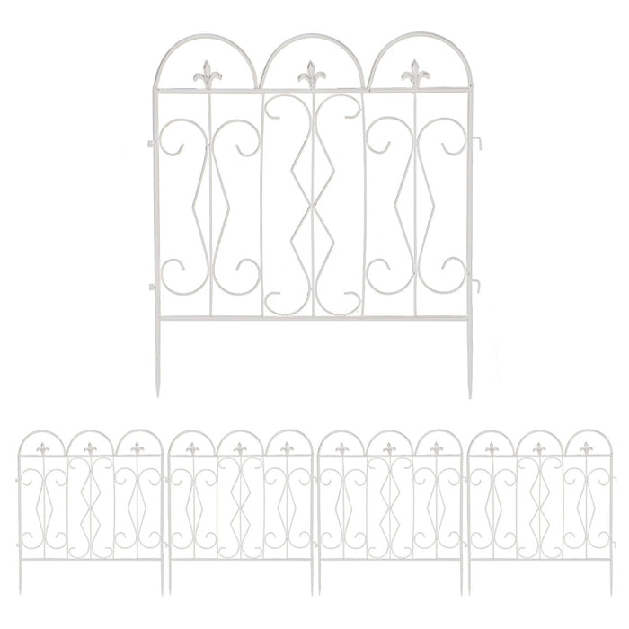 5pcs Decorative Garden Fence Outdoor Border Animal Barrier Fence