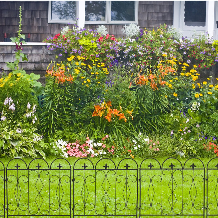5pcs Decorative Garden Fence Outdoor Border Animal Barrier Fence