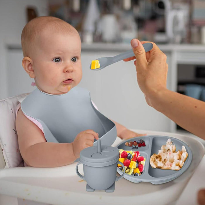 6-Piece Silicone Children's Meal Training Set Cutlery