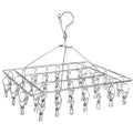 60 Pegs Stainless Steel Sock Underwear Hanging Drying Rack