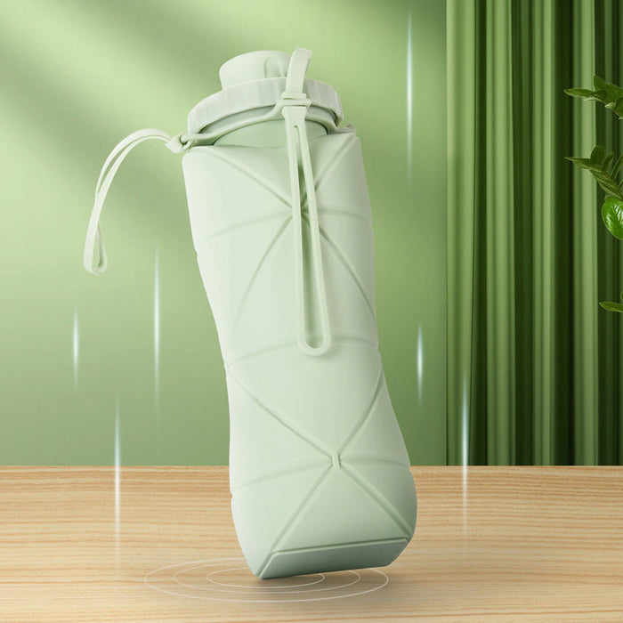 600ml Collapsible Silicone Sports Water Bottle