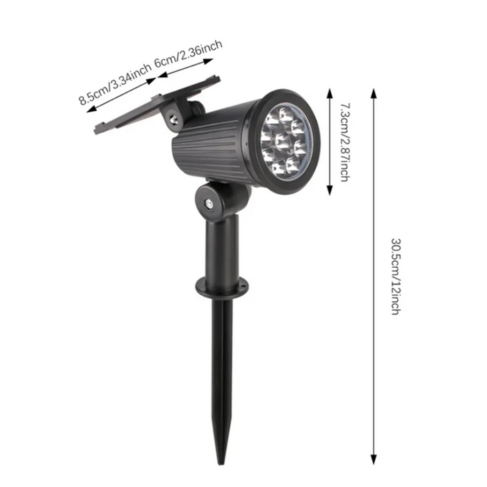9 LED Solar Spotlights