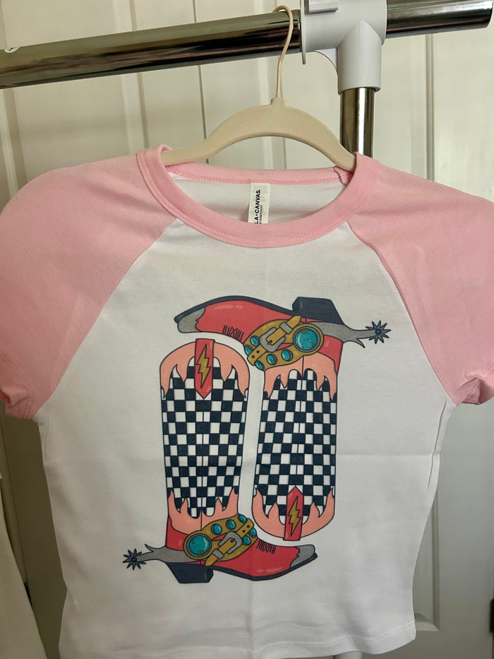 Retro Boots Baby Tee
