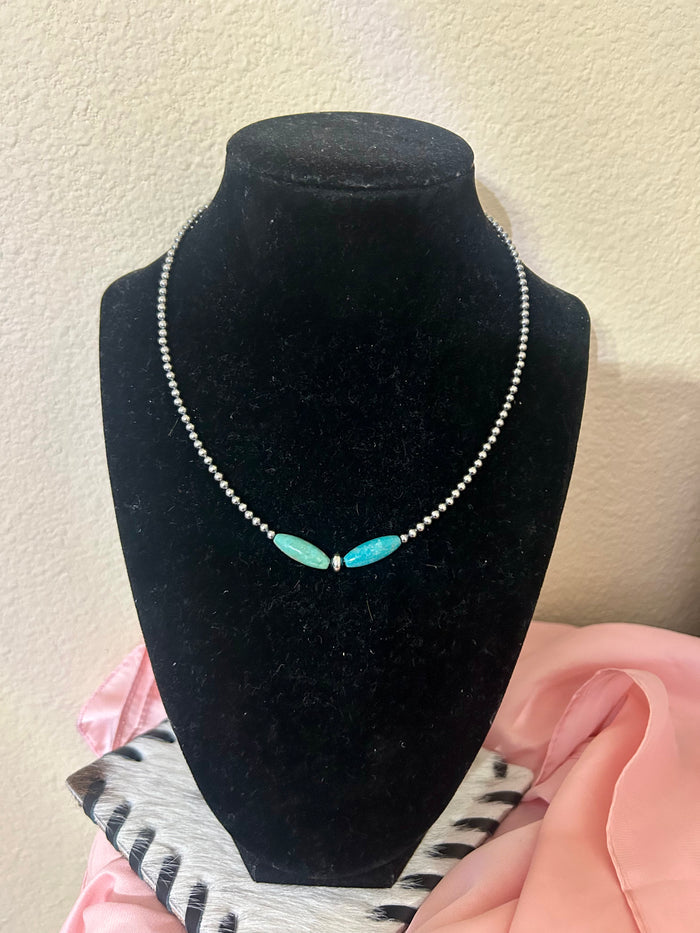 Turquoise Torpedo Necklace