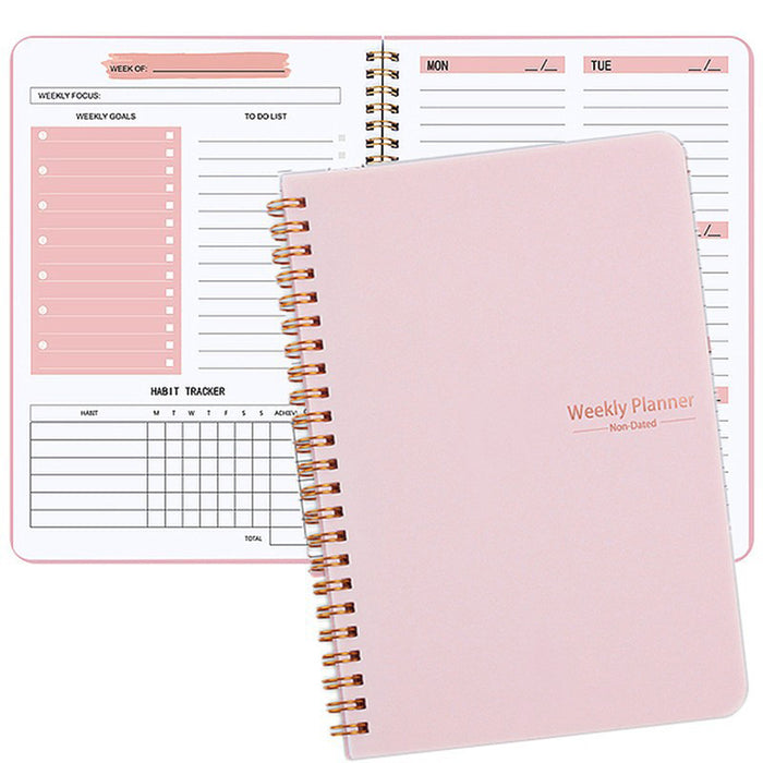 A5 To Do List Weekly Goals Notebook