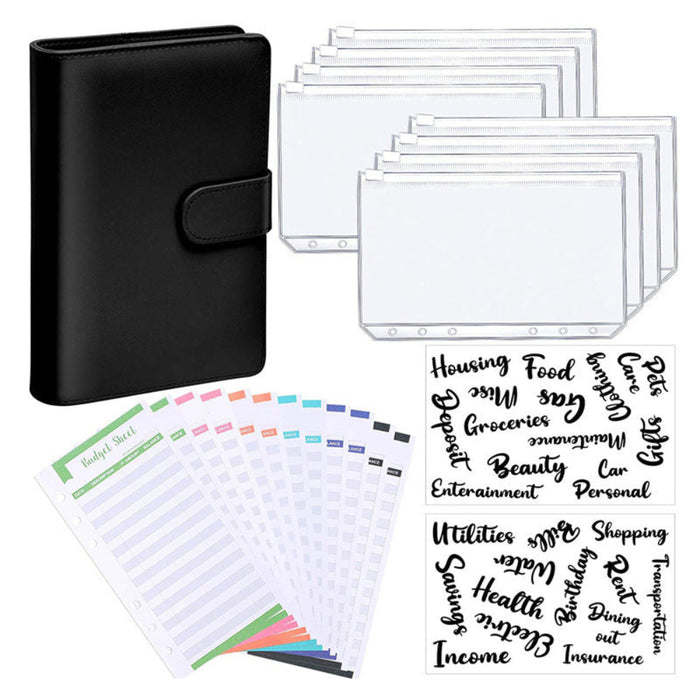 A6 Macaron Loose Leaf Sleeves Budget Planner Expense Planning Binder