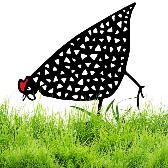 5X Garden Ornaments Chicken Yard Art Garden Backyard Lawn Decor