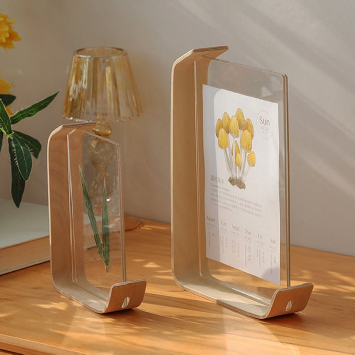 Acrylic Wooden Photo Frame Herbarium Display Frame