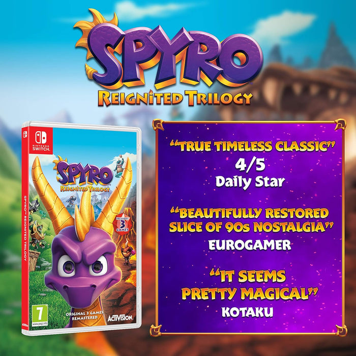 Activision Spyro Reignited Trilogy Nintendo Switch Remastered Classic Adventure Games