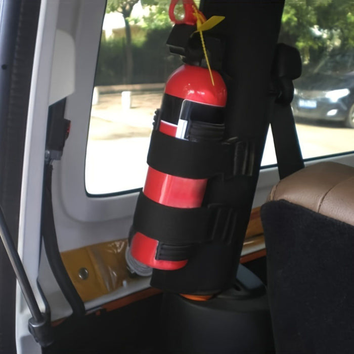 Adjustable Fire Extinguisher Mount Strap for Jeep Wrangler TJ JK JL 1997-2018