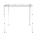 Height Adjustable Heavy Duty Wedding Ceremony Canopy Chuppah Backdrop Stand Kit