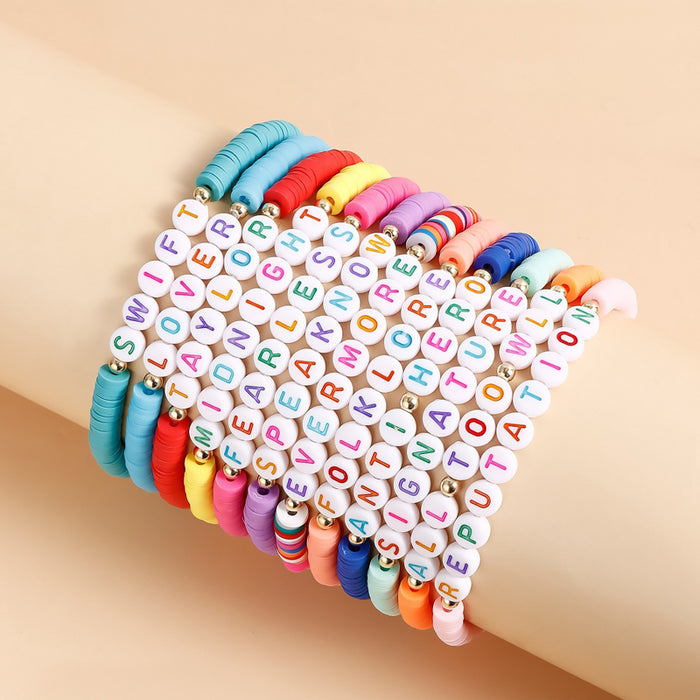Album Inspired Taylor Concert Friendship Bracelet Polymer Clay Beads