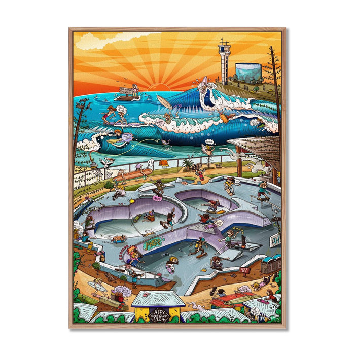 Canvas Print / A1 (594 x 841mm) Most Popular Size / Oak
