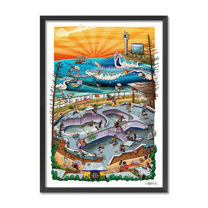 Fine Art Print / A1 (594 x 841mm) Most Popular Size / Black