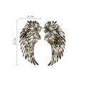 Angel Wings Metal Wall Decor with LED Light -Battery Powered