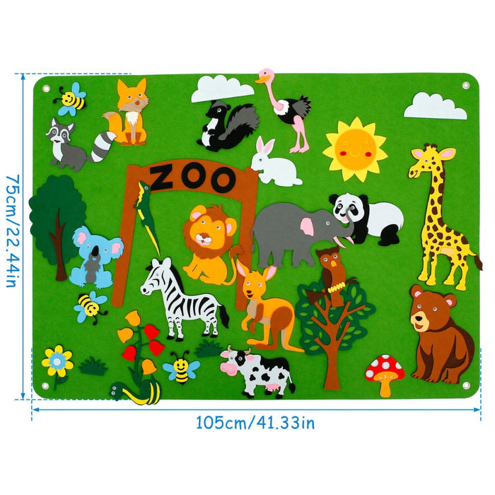 Children's Teaching Felt Board Farm Animals Story Set