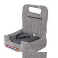 Anti-Slip Pet Booster Seat with Storage Pockets and Safety Leash