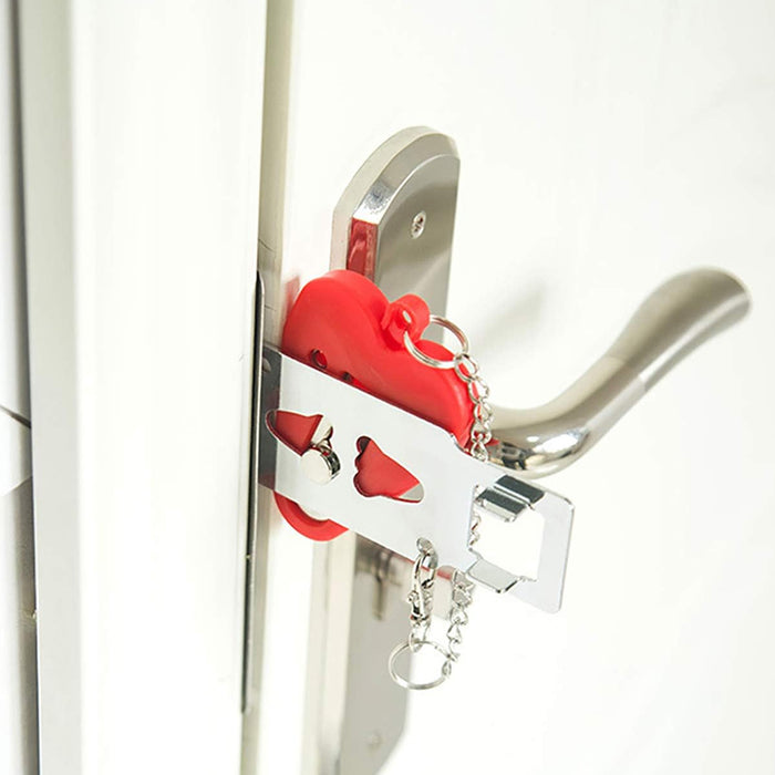Anti-Theft Portable Travel Door Lock Inside Locker Security Device
