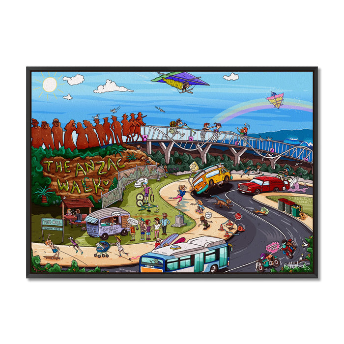 Canvas Print / A1 (594 x 841mm) Most Popular Size / Black