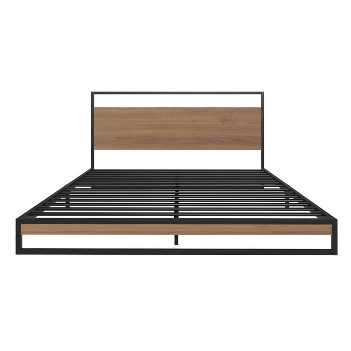 Artiss  Metal Bed Frame Double Size Beds Platform with Mattress