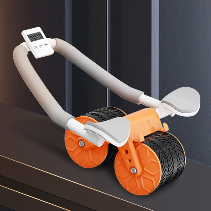 Automatic Rebound Ab Wheel Roller with Timer Exercise Equipment