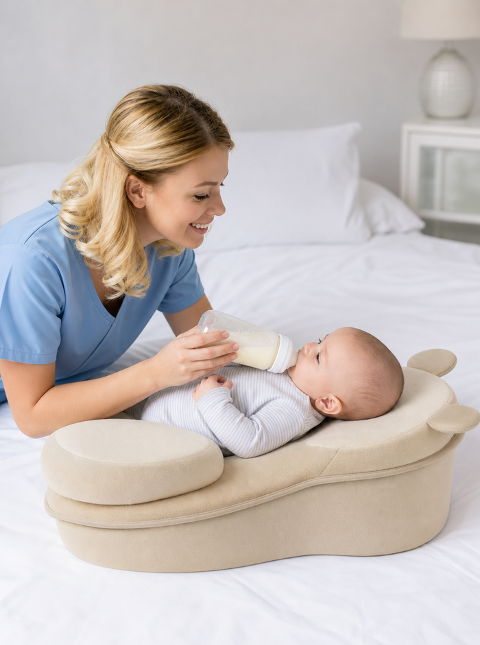 Baby Feeding Pillow-Creamy Yellow